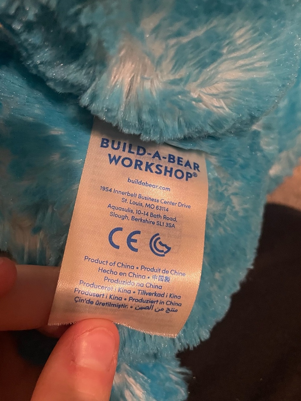 Build-A-Bear Blue Cupcake Teddy Bear Plush Stuffed Animal - Picture 8 of 8